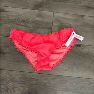 NWT Victoria’s Secret swim bikini bottoms  ruffle cheeky sz xl